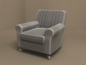 nonnamaria armchair by flexform 3D Model