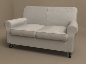 nonnamaria sofa for two persons by flexform 3D Model