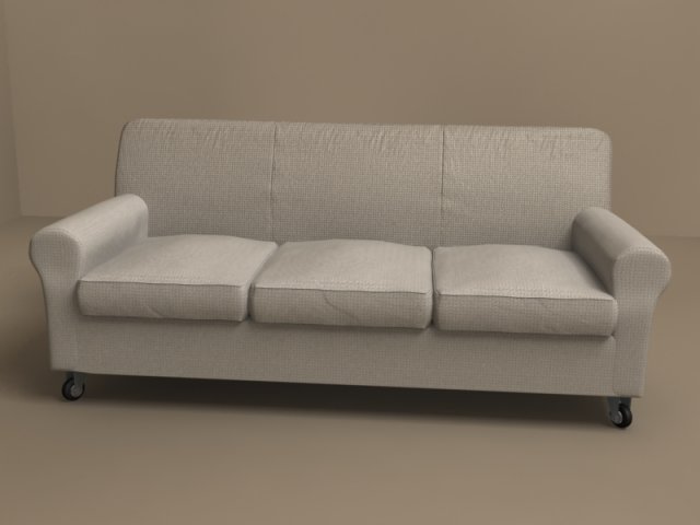 nonnamaria sofa for three persons by flexform 3D Model .c4d .max .obj .3ds .fbx .stl .blend 