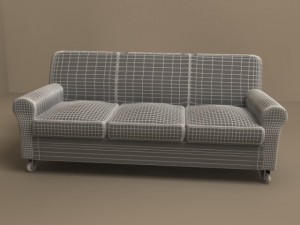 nonnamaria sofa for three persons by flexform 3D Model