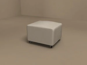 nonnamaria pouf 590x520 by flexform 3D Model
