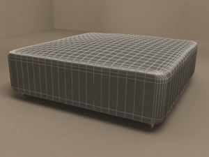 nonnamaria pouf 1300x1300 by flexform 3D Model