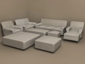 coleção de móveis nonamaria da flexform Modelo 3D