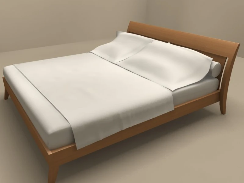 nottetempo bed by flexform 3D Model .c4d .max .obj .3ds .fbx .stl .blend