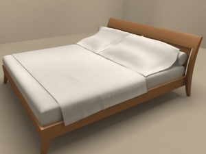nottetempo bed by flexform 3Dモデル