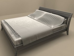 nottetempo bed by flexform 3D Model