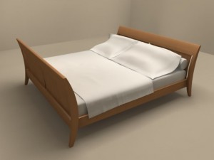 nottetempo bed by flexform 3Dモデル