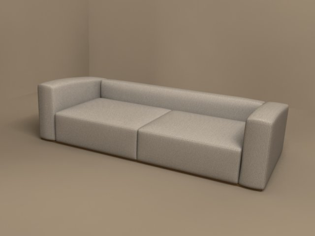odeon sofa 2500x1090 by molteni 3D Model .c4d .max .obj .3ds .fbx .stl .blend 