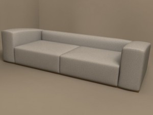 odeon sofa 2700x1090 by molteni 3D Model