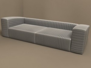 odeon sofa 2700x1090 by molteni Modèle 3D