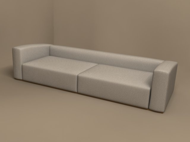 odeon sofa 2900x1090 by molteni 3D Model .c4d .max .obj .3ds .fbx .stl .blend 