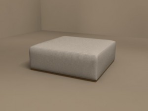 odeon pouf 1000x1000 by molteni 3D Model