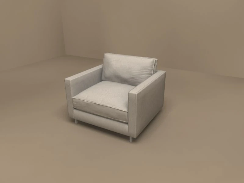 pasodoble armchair by flexform 3D Model .c4d .max .obj .3ds .fbx .stl .blend