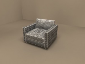 pasodoble armchair by flexform 3D Model