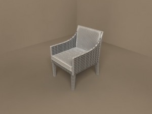 pat armchair by flexform 640x750 Model 3D
