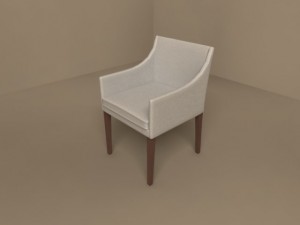 pat armchair by flexform 550x600 3D 모델