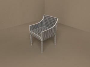 pat armchair by flexform 550x600 3D Model