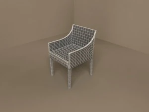 pat armchair by flexform 550x600 3D Model