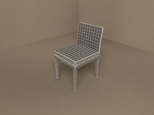 pat chair by flexform Model 3D