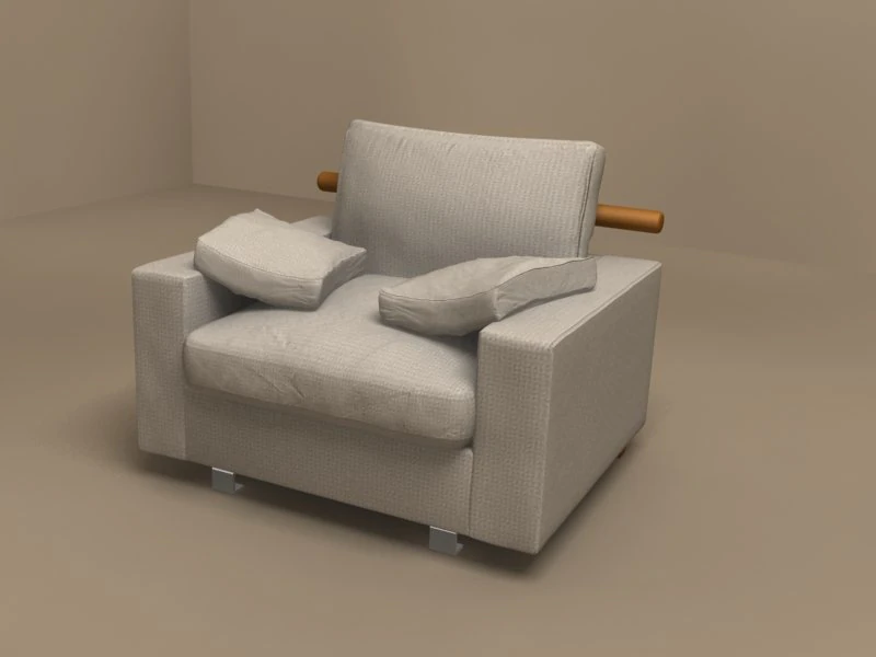 patrik armchair by flexform 3D Model .c4d .max .obj .3ds .fbx .stl .blend 