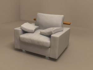 patrik armchair by flexform 3D 모델