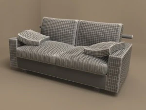 patrik sofa flexform 180x90x84 3D Model