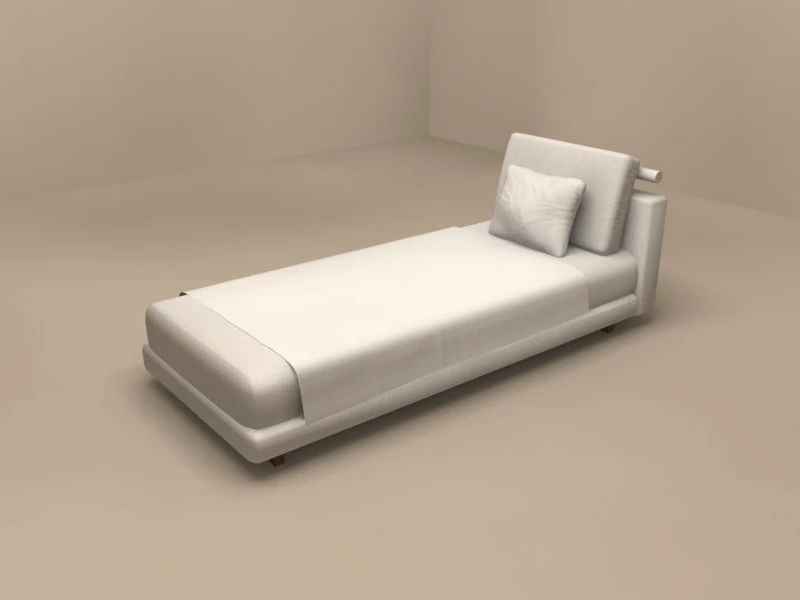 patrik bedt by flexform 3D Model .c4d .max .obj .3ds .fbx .stl .blend 