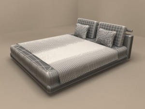 patrik bed by flexform 3Dモデル