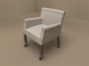 pausa armchair by flexform 3D 모델
