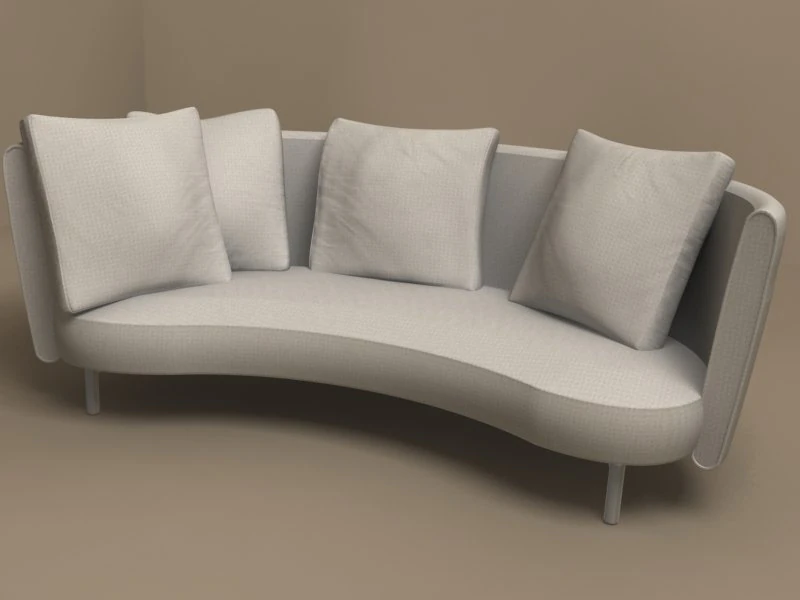 phil sofa by flexform 3D Model .c4d .max .obj .3ds .fbx .stl .blend 