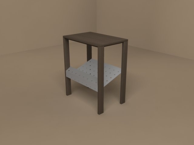 piano magazine rack by flexform 3D Model .c4d .max .obj .3ds .fbx .stl .blend 
