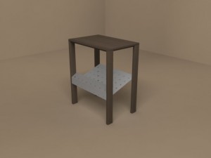 piano magazine rack by flexform 3Dモデル
