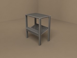 piano magazine rack by flexform 3D Model