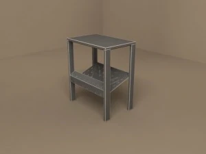 piano magazine rack by flexform 3D Model
