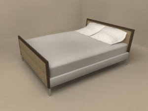 piano bed by flexform 3Dモデル