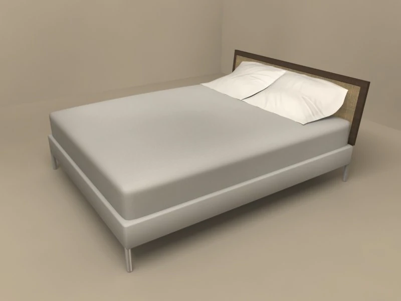 piano bed by flexform 3D Model .c4d .max .obj .3ds .fbx .stl .blend