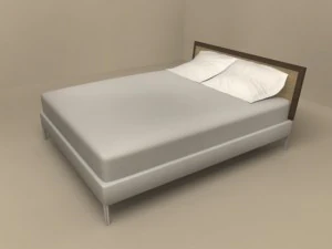 lit piano par flexform Modèle 3D