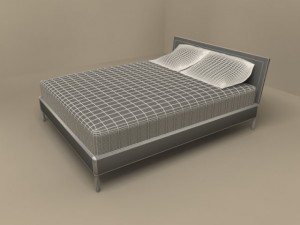 piano bed by flexform 3Dモデル