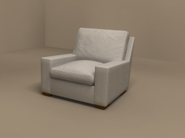 pierre armchair by flexform Model 3D .c4d .max .obj .3ds .fbx .stl .blend 
