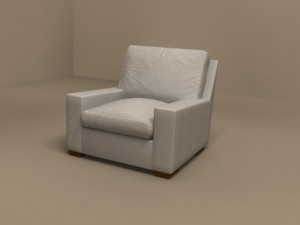 pierre armchair by flexform 3D 모델