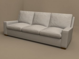 pierre sofa by flexform 3D Model
