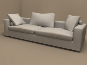 poggiolungo sofa 245x98 by flexform 3D Model
