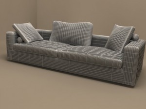 poggiolungo sofa 245x98 by flexform 3D Model