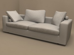 poggiolungo sofa 215x98 by flexform 3D Модель