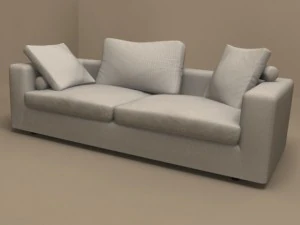 sofá poggiolungo 215x98 da flexform Modelo 3D