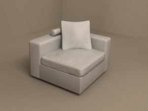 poggiolungo sofa by flexform 3D Model