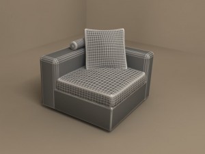 poggiolungo sofa by flexform Modelo 3D