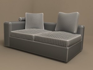 poggiolungo sofa by flexform 3D Model