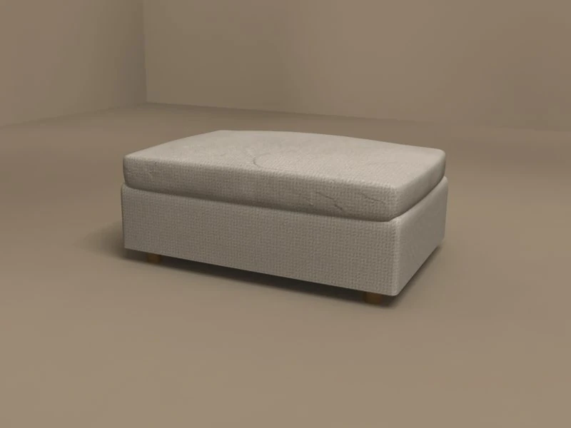 poggiolungo pouf by flexform 3D Model .c4d .max .obj .3ds .fbx .stl .blend 