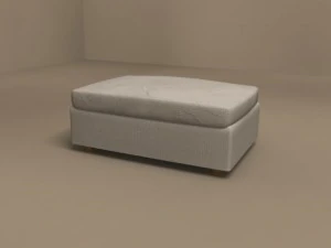 poggiolungo pouf by flexform 3D Model